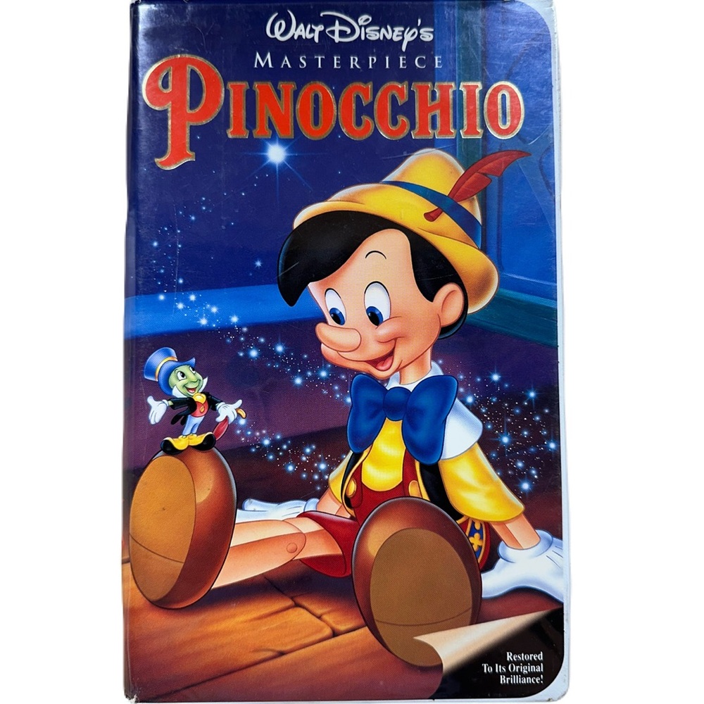 Pinocchio Animated Movie VHS